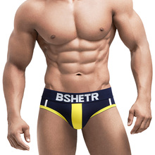 BSHETR New Style Male Underwear Briefs Men Soft Briefs Male Panties Slip Cueca Cotton Men's Briefs Gay Underpant Fashion Pants 2024 - buy cheap