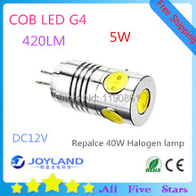 Mini lâmpada led cob 420 lúmens 12v 5w g4 mini lâmpada led regulável 4 tamanhos frete grátis 2024 - compre barato