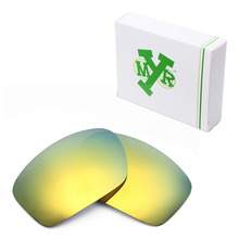 Mryok lentes de substituição para óculos de sol oakley bisturi polarizadas 24k douradas 2024 - compre barato