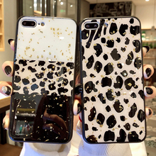 Luxury Gold foil Leopard case For iPhone SE XS XR XS MAX Cover For iPhone 8 X 7 6 6S Plus 5 5S SE XS 6.1 6.5 5.8 11 2019 case 2024 - buy cheap