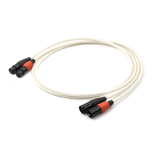 QED-Cable de conexión con conector macho XLR, conector de Audio con plataforma plateada OFC 2024 - compra barato