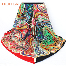 2019 Luxury Brand Scarf Bandana Female Printed Large Square Winter Wrap Scarf Warm Shawls Stoles Scarves For Women 120*120cm 2024 - buy cheap