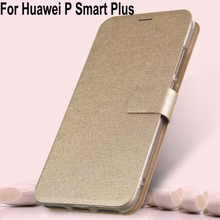 For Huawei P Smart Plus case PU leather Sillcon case coque flip Magnetic Closure back Cover For Huawei P Smartplus case shell 2024 - buy cheap