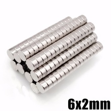 50Pcs Neodymium Magnet Disc 6x2mm N35 Permanent NdFeB Small Round Super Strong Powerful Magnetic 6*2mm Magnets For Craft 2024 - buy cheap