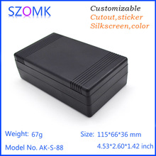 szomk plastic control box pcb outlets enclosure housing case (4 pc) 115*66*36mm black plastic electrical box distribution box 2024 - buy cheap