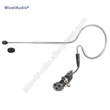 Auriculares de un solo gancho para AKG TA3F, micrófono de condensador de escenario para conferencia, 3 pines, negro, SE-009 MicwlAudio 2024 - compra barato