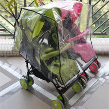 Stroller Raincoat Side By Side Stroller pushchair Weather Shield Baby Rain Cover Waterproof baby carriage Cart Dust 2021 2024 - buy cheap