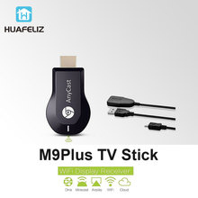 Новинка AnyCast M9 Plus 1080P Беспроводная ТВ палка WiFi дисплей ключ RAM 128MB HDMI ТВ приёмник медиа тв палка Airplay Miracast 2024 - купить недорого