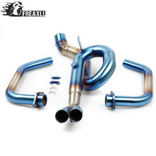 High Quality Stainless Steel Motorcycle mid exhaust pipe middle exhaust pipe Exhaust middle for Yamaha R3 YZF-R3 YZFR3 2014-2016 2024 - buy cheap