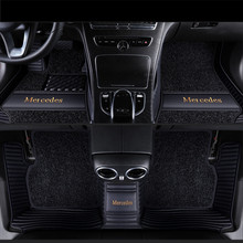 Custom Car Floor Mats Covers top grade anti-scratch fire resistant durable waterproof 6D leather mat for Mercedes-Benz C-Class m 2024 - buy cheap