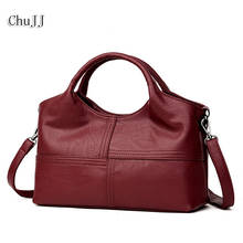 Chu JJ High Quality Women's Genuine Leather Handbags Patchwork Shoulder CrossBody Bags Fashion Soft Leather Women Bags 2024 - buy cheap