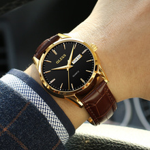 OLEVS Mens Watches Top Brand Luxury Quartz Wrist watch reloj hombre Fashion Casual Business Leather Men Watch Relogio Masculino 2024 - buy cheap