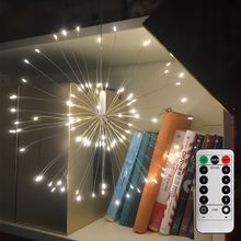 Battery LED String Light remote control 8 modes DIY Fireworks Light For Wedding Party Holiday Christmas Light Decoration 2024 - buy cheap