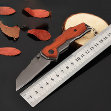 Ao ar livre mini faca dobrável bolso sobrevivência caça facas portáteis ferramentas de faca acampamento tático leão lobos od148 2024 - compre barato