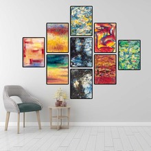 Home Decoration Wall Art  Poster Nordic Print Canvas Paintings Picture Oil Unframed Drawings Modern abstract dark color 2024 - buy cheap