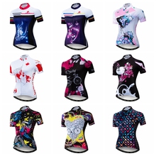 Camisa de ciclismo feminina 2019 rosa, camisa de bicicleta mtb top, maillot, corrida de verão, esportes de montanha para estrada, camisa para mulheres 2024 - compre barato