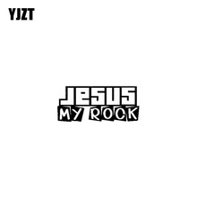 YJZT 12.7CM*5.4CM Jesus My Rock Vinyl Car Motorcycle Sticker Decals Black/Silver C13-000172 2024 - buy cheap