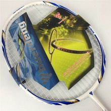 Carbono badminton racket prestrung 4U students badminton racquet speed 320 with overgrip gift white color badminton racket padel 2024 - buy cheap