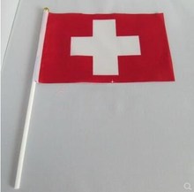 14*21 cm Suiza señal bandera para agitar pequeña banderas 2024 - compra barato