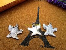 15pcs-Halloween Ghost Charms, Antique Tibetan silver Ghost Charms pendants 24x23mm 2024 - buy cheap