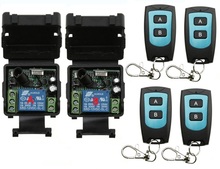 DC12v 10A 1CH wireless RF Remote Control Switch System Case Entrance guard system Button A for Door A and Button B for Door B