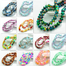 Wholesale Colors 80pcs Rondelle Faceted Crystal Glass Loose Spacer Beads DIY 8mm 2024 - buy cheap