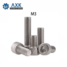 Screw Bolts Head Cap Hex Socket 304 Stainless Steel 100pcs/lot M3x40 Mm M3*40 Set Round High Lot (100 Pieces/lot) Metric Thread 2024 - buy cheap