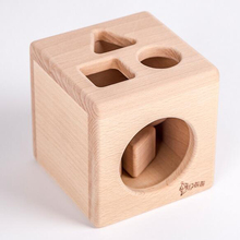 Caja clasificadora con forma de madera para bebé, bloques de construcción geométricos, clasificación y juego a juego, formas tempranas, aprendizaje cognitivo 2024 - compra barato