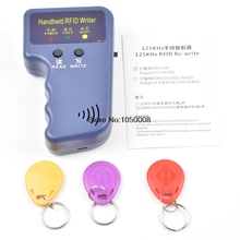 Copiadora de mano RFID EM4100 de 125KHz, lector de programador duplicador, 3 uds. EM4305, ID reescribible, Keyfobs, tarjeta T5577 5200 2024 - compra barato