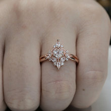 Женское кольцо с инкрустацией из циркона розового золота, обручальное кольцо для свадебной вечеринки, 2019 2024 - купить недорого