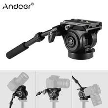Andoer VH05 Camera Camcorder Tripod Head Fluid Drag Pan/Tilt Head w/Quick Release Plate for Canon Nikon Sony A7 Panoramic 2024 - buy cheap
