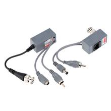 Yumiki CCTV Camera Audio Video Power Balun Transceiver BNC UTP RJ45 with Audio Video and Power over CAT5/5E/6 Cable 2024 - buy cheap
