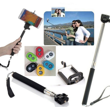 Extendable Self Portrait  Handheld Monopod + Wireless Bluetooth Remote Shutter Control for IOS Android Phones Z07-1 -47 2024 - buy cheap