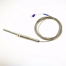 Sensor de acero inoxidable de alta temperatura, sonda de Cable de 2 metros de diámetro de 5MM, 0-400 C, tipo K, 30MM 2024 - compra barato