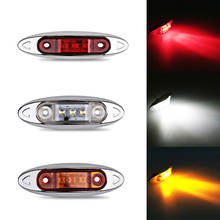 1 pcs 12V 24V Side Marker Indicators Lights Lamp For Auto Car Truck Trailer Lorry Bus Caravan 3 LED Amber Clearence light 2024 - buy cheap