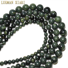 Natural Green Kamababa Jaspe Stone Beads For Jewelry Making DIY Bracelet Material Necklace 4mm 6mm 8mm 10mm 12mm  Strand 15.5'' 2024 - buy cheap