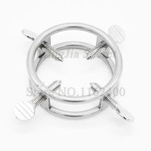 Stainless Steel Male Chastity Device Cockring Spikes Screwed,Scrotum Testicle Lock,Ball Stretcher,Penis Rings Sex Toys For Man 2024 - buy cheap