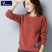 VANGULL-Jersey y suéteres de manga larga para mujer, Top cálido, ropa de punto, suéteres de alta elasticidad para otoño e invierno, novedad de 2019 2024 - compra barato