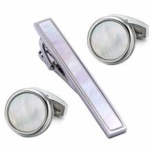 VAGULA Tie Clip Cufflinks Set Top Quality Tie Pin Cuff links Set Wholesale Tie Bar Link Set Men Jewelry Drop Ship 12 2024 - buy cheap