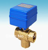 Free Shipping CWX-20 Electric Ball Valve BSP3/4'' 12VDC Brass 3 Way Valve Water Control Systems CR01 or CR02 Control type 2024 - купить недорого