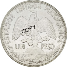 Mexico 1 Peso 1910 100th Anniversary of the Cry for Independence Brass Plated Silver Copy Coin Commemorative COINS 2024 - buy cheap