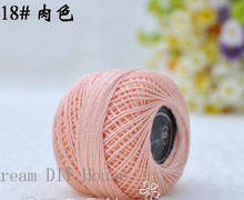 Free shipping 10 rolls pink color 9s/2 100% cotton Stitch Embroidery thread crochet  thread Hand  cross embroidery thread 2024 - buy cheap