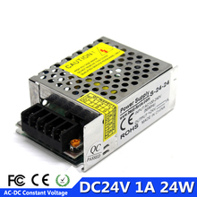 24v 1A 24W dc источник питания Переключение трансформаторов AC100-240V в DC24 SMPS для светодиодных лент светильник CNC CCTV модули лампа 3D принтер 2024 - купить недорого