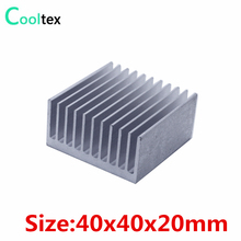 (30pcs/lot) High quality 40x40x20mm Aluminum heatsink Extruded radiator cooling for chip LED  Electronic COOLER Cooling 2024 - buy cheap