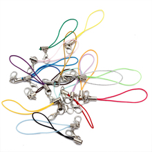 50pcs/lot 7cm Mulitcolor Lobster Clasp Lanyard Strap Cord Mobile Straps Charm Polyester Key Ring Chain DIY Findings 2024 - buy cheap