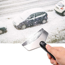 Pala de hielo portátil para quitar la nieve del parabrisas del coche, herramienta de limpieza de ventanas, raspador 2024 - compra barato