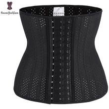 Breathable Smooth Latex Waist Trainer 25 Spiral Steel Boned Corset Underbust Waist Cincher Hooks & Eyes Waist Trimmer Bodyshaper 2024 - buy cheap