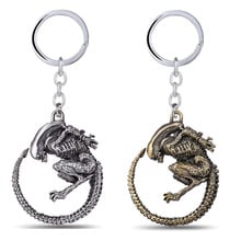 Metal Alien Predator Keychain Aliens Pendant Key Chain Ring Holder Car Bag Biblo Gift Men Jewelry Trinket Porte Clef llaveros 2024 - buy cheap