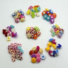 50pcs batch mix colors diy scrapbooking cartoon shape buttons plastic buttons, children's garment sewing notions 2024 - buy cheap