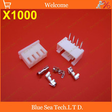 1000 sets 4 Pin XH 90 angle bend Pin Connector 2.54mm XH-4P Kits for PCB/Automotive/electronic circuit ect.Free Shipping 2024 - buy cheap